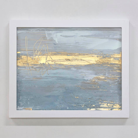 Following Light original mixed media on plexiglass — 8x10 framed abstract by Julia Contacessi