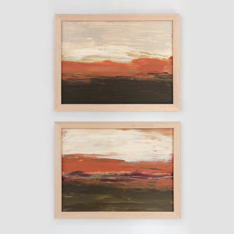 Saffron Earth No. 1 and No. 2 - Original Set