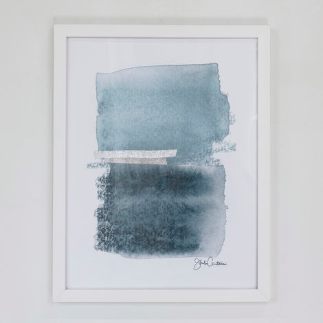 Silver Traces of Light No. 1 - Embellished Print