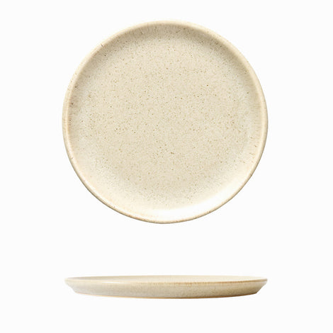 Cream Custard Handmade Dinner Plates - Set of 4